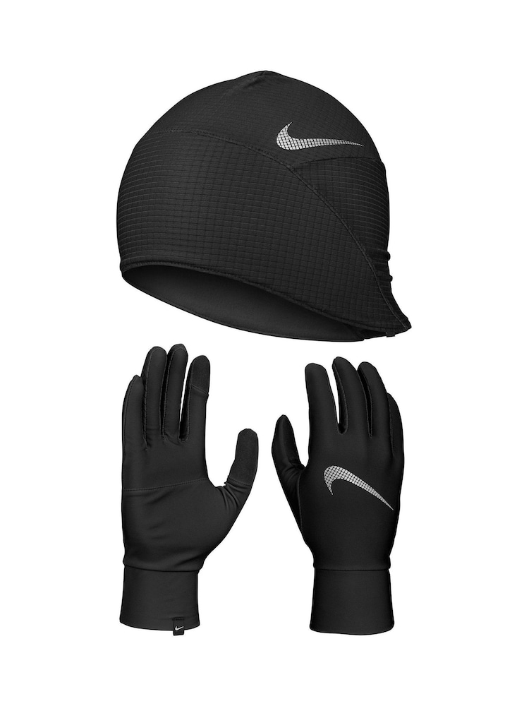 Nike Black Hat And Gloves Set - Image 1 of 4 Nike Black Hat And Gloves Set - Image 1 of 4
