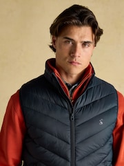 Joules Garrett Navy Showerproof Padded Gilet - Image 3 of 8