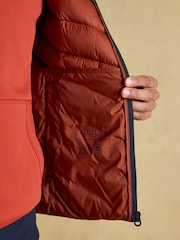 Joules Garrett Navy Showerproof Padded Gilet - Image 8 of 8