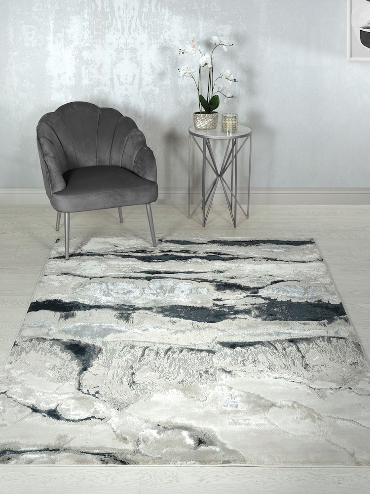 Asiatic Rugs Grey Aurora Quartz Rug - Image 1 of 4
