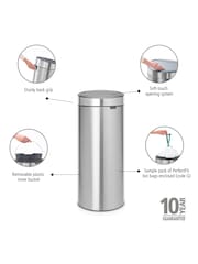 Brabantia Matt Steel Fingerprint Proof New 30L Touch Bin - Image 5 of 6
