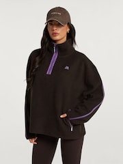 4th Arq Dark Brown Maddox Half-Zip Fleece - Image 1 of 6