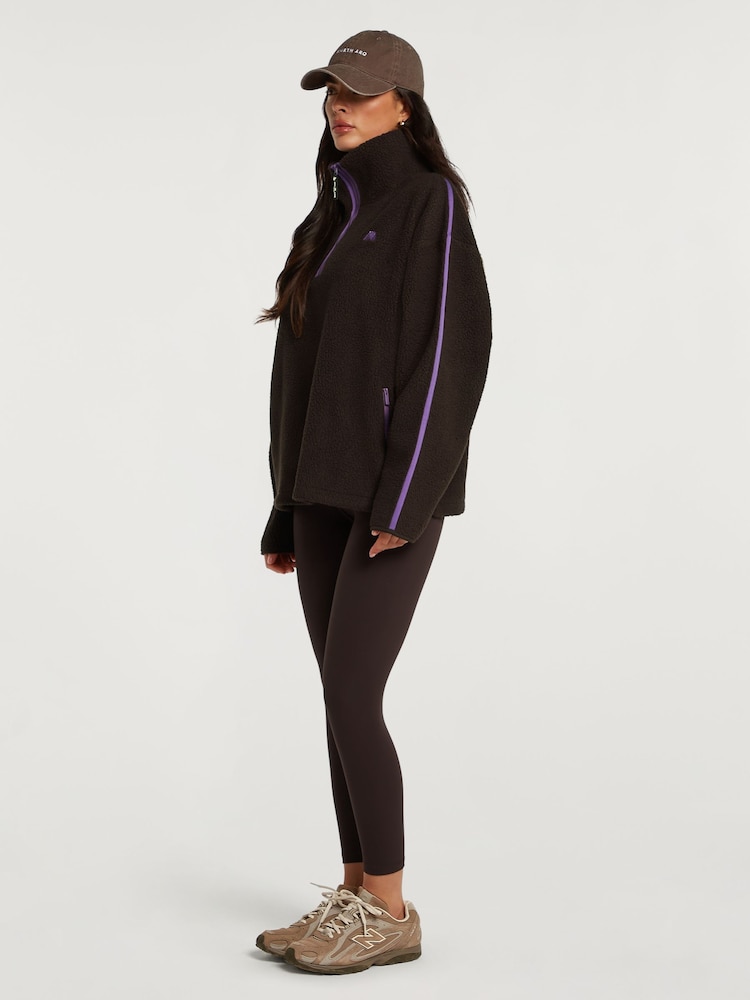 4th Arq Dark Brown Maddox Half-Zip Fleece - Image 2 of 6 4th Arq Dark Brown Maddox Half-Zip Fleece - Image 2 of 6