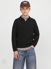 JACK & JONES JUNIOR Strickpullover mit Schlitzausschnitt - Bild 1 von 4