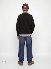JACK & JONES JUNIOR Strickpullover mit Schlitzausschnitt - Bild 3 von 4