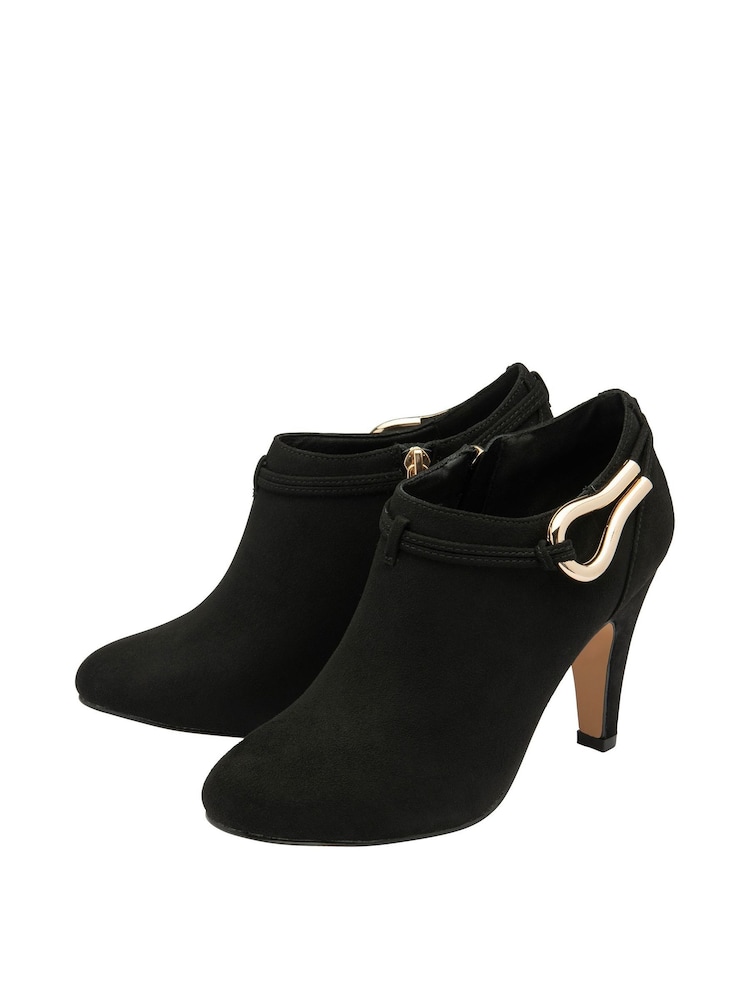 Lotus Black Microfibre Shoe Boots - Image 2 of 4