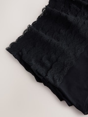 Black Midi Cotton and Lace Knickers 7 Pack - Image 13 of 14