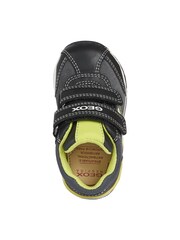 Geox Baby Boy/Unisex Rishon Dark Grey/Lime Shoes - Image 4 of 5