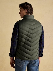Joules Garrett Green Showerproof Padded Gilet - Image 2 of 8