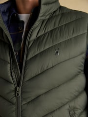 Joules Garrett Green Showerproof Padded Gilet - Image 5 of 8