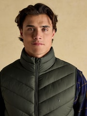 Joules Garrett Green Showerproof Padded Gilet - Image 6 of 8