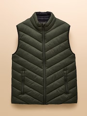 Joules Garrett Green Showerproof Padded Gilet - Image 7 of 8