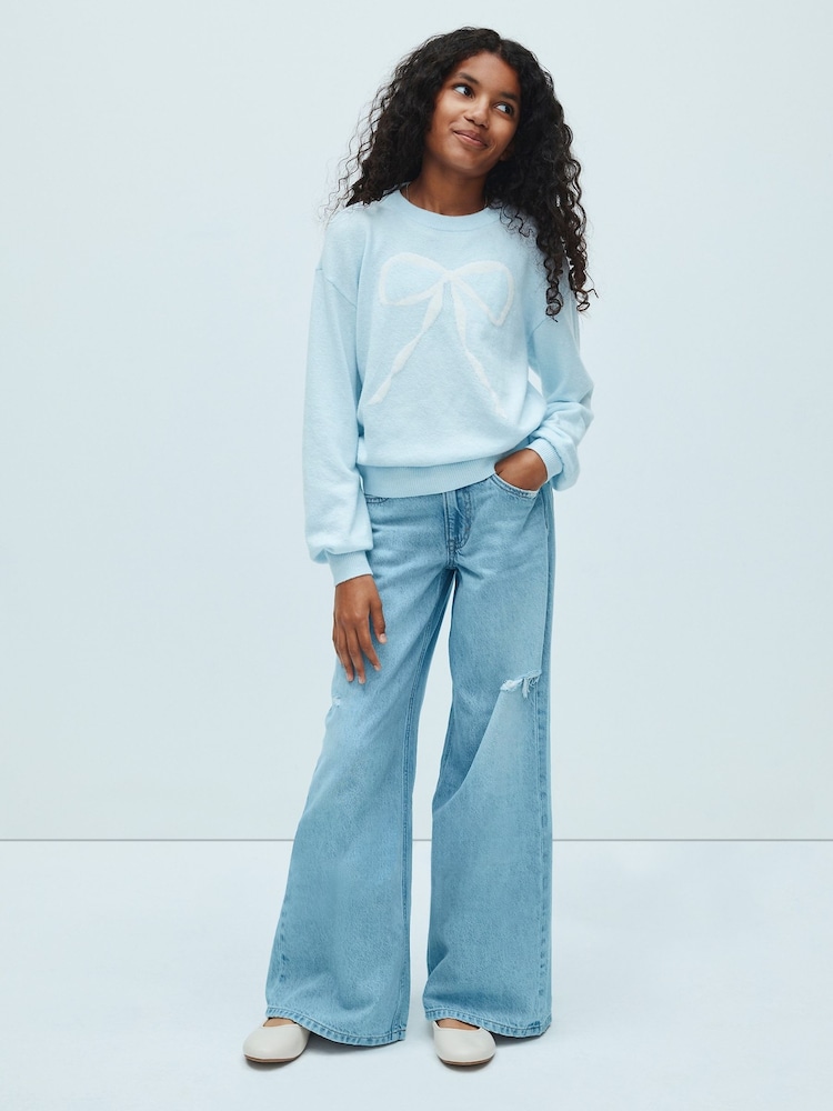 Gap Light Wash Low Rise Baggy Jeans (5-13yrs) - Image 1 of 4 Gap Light Wash Low Rise Baggy Jeans (5-13yrs) - Image 1 of 4