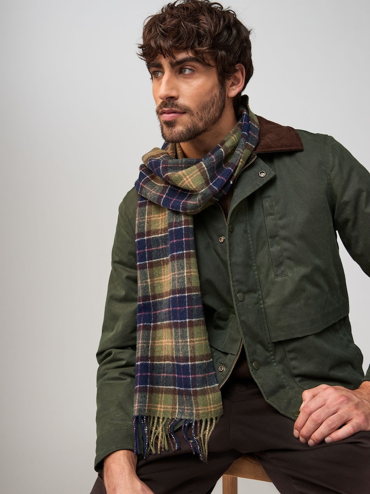 Barbour® Classic Tartan Tartan Check Lambswool Scarf - Image 1 of 6