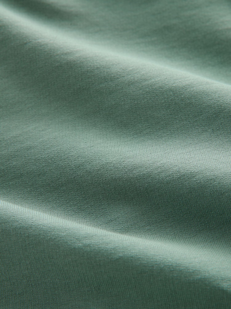 Green Lightweight 100% Cotton Zip-Up Hoodie - Image 10 of 10