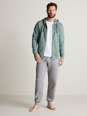 Green Lightweight 100% Cotton Zip-Up Hoodie - Image 2 of 10