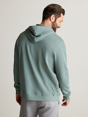 Green Lightweight 100% Cotton Zip-Up Hoodie - Image 4 of 10