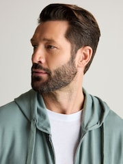 Green Lightweight 100% Cotton Zip-Up Hoodie - Image 5 of 10