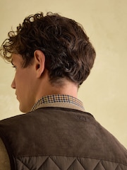 Joules Gibson Brown Quilted Lightweight Gilet - Image 10 of 11