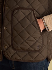 Joules Gibson Brown Quilted Lightweight Gilet - Image 9 of 11