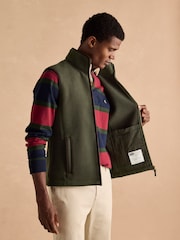 Chaleco polar verde con cremallera completa Greenfield de Joules - Imagen 6 de 9