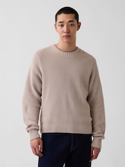 Gap Oatmeal Relaxed Shaker Jumper - Image 1 of 4