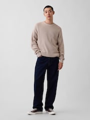 Gap Oatmeal Relaxed Shaker Jumper - Image 3 of 4