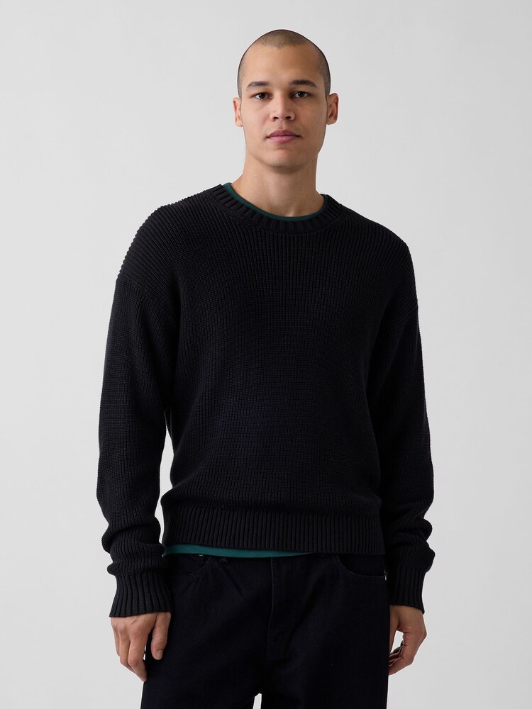 Gap Black Relaxed Shaker Jumper - Image 1 of 4