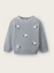 The White Company Blue Blend Sheep Jumper - Image 1 of 4
