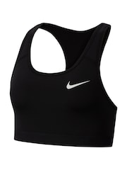 Nike Black Nike Swoosh Medium Support Sports Bra - Image 6 of 7