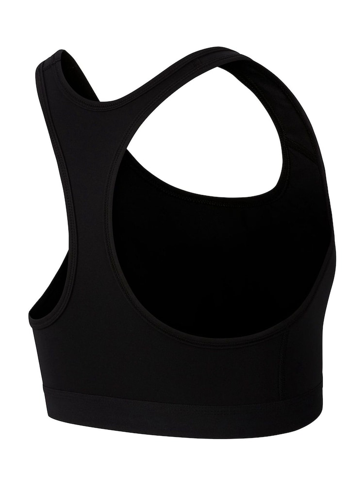 Nike Black Nike Swoosh Medium Support Sports Bra - Image 7 of 7