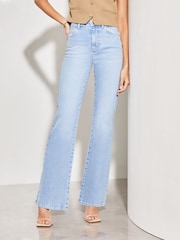 Lipsy Blue High Waist Slim Flare Jeans - Image 4 of 4