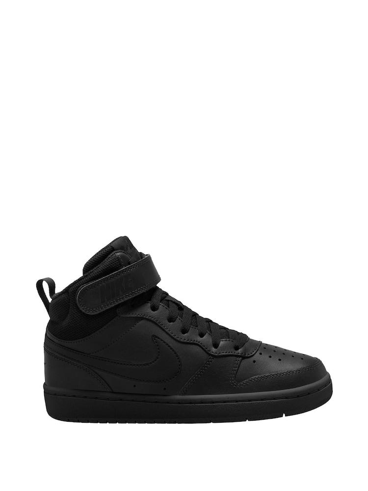 Черный - Nike подростковые кроссовки средней длины Nike Court Borough - Image 1 of 8