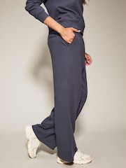 Knickerbox Blue Jessica Sweat Wide Leg Jogger Trousers - Image 4 of 6