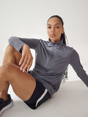 Under Armour Grey Solid Tech 1/2 Zip Top - Image 1 of 7