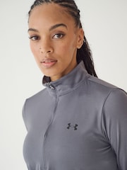 Under Armour Grey Solid Tech 1/2 Zip Top - Image 4 of 7