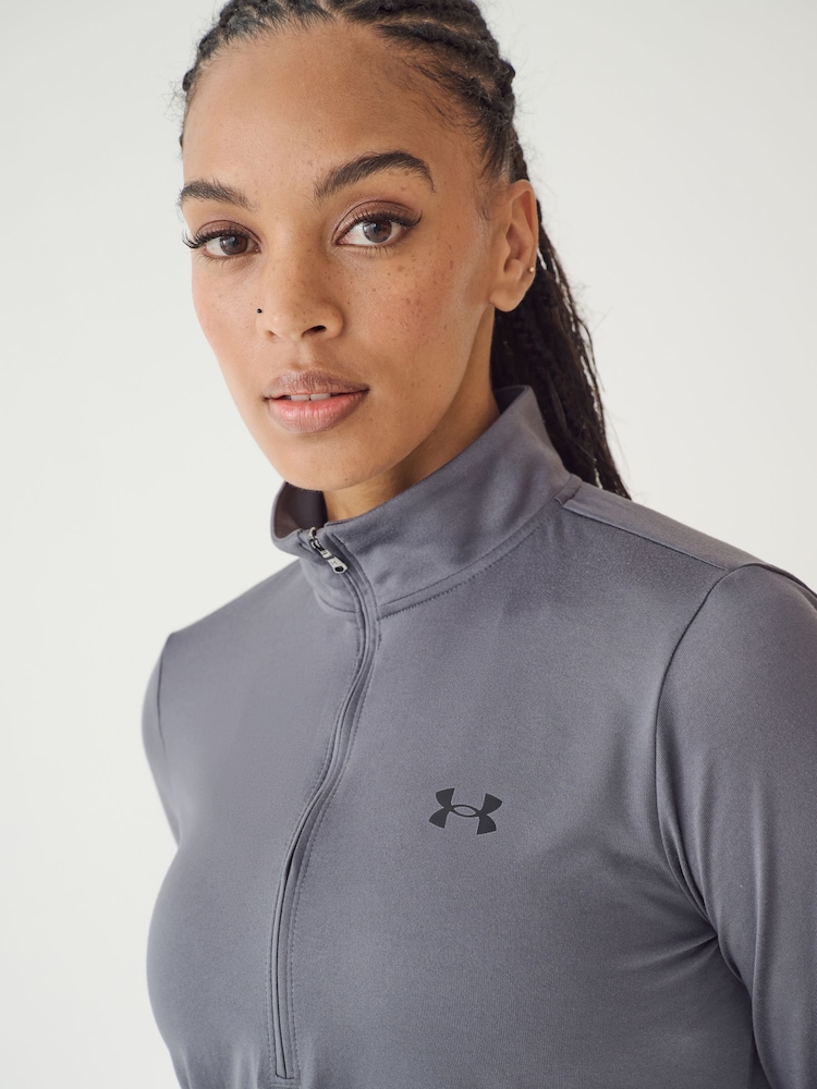 Under Armour Grey Solid Tech 1/2 Zip Top - Image 5 of 5