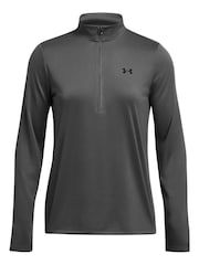 Under Armour Grey Solid Tech 1/2 Zip Top - Image 6 of 7