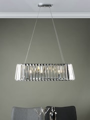 Dar Lighting Clear Cecilia 3 Light Ceiling Light Pendant - Image 1 of 4