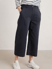 Seasalt Blue Cornwall Hobhouse Wide Leg Culottes - Image 3 of 3