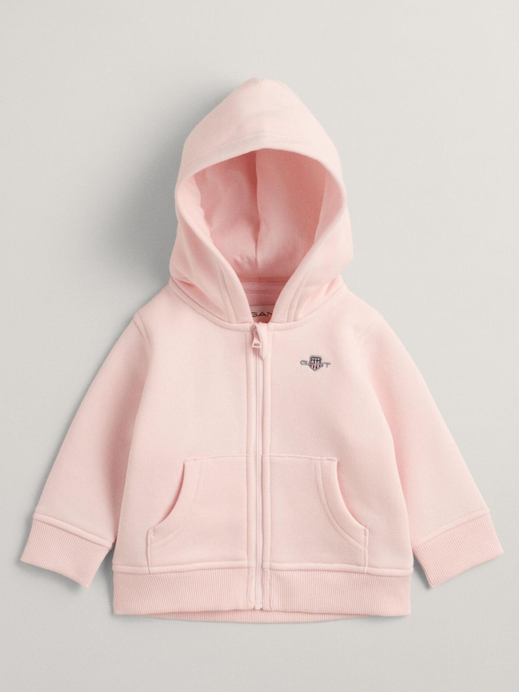 GANT Baby Shield Logo Full Zip Hoodie - Image 1 of 2