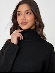Threadbare Turtle Neck Mini Jumper Dress - 5суретінің 4 суреті
