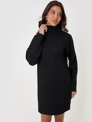 Threadbare Turtle Neck Mini Jumper Dress - 5суретінің 5 суреті