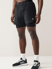 Black Active Gym & Running Shorts - Image 1 of 3
