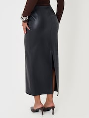 Threadbare Black Faux Leather Maxi Skirt - Image 4 of 5