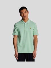 أخضر نعناعي ظل - قميص بولو كلاسيكي من Lyle & Scott  - صورة 1 من 5