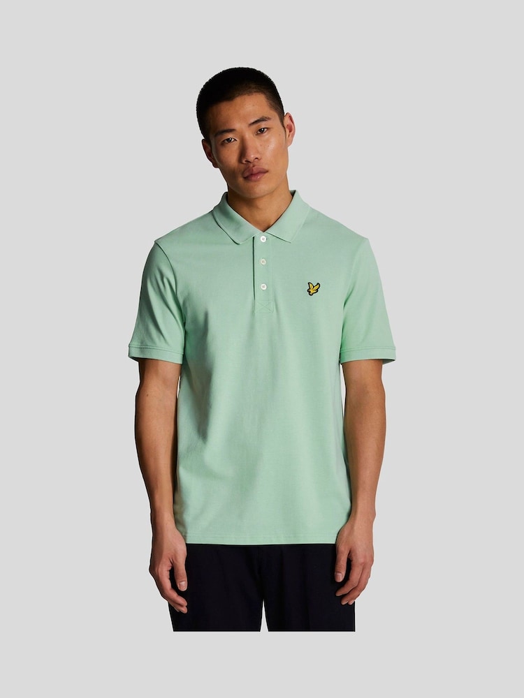 أخضر نعناعي ظل - قميص بولو كلاسيكي من Lyle & Scott  - صورة 1 من 5