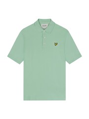 أخضر نعناعي ظل - قميص بولو كلاسيكي من Lyle & Scott  - صورة 5 من 5