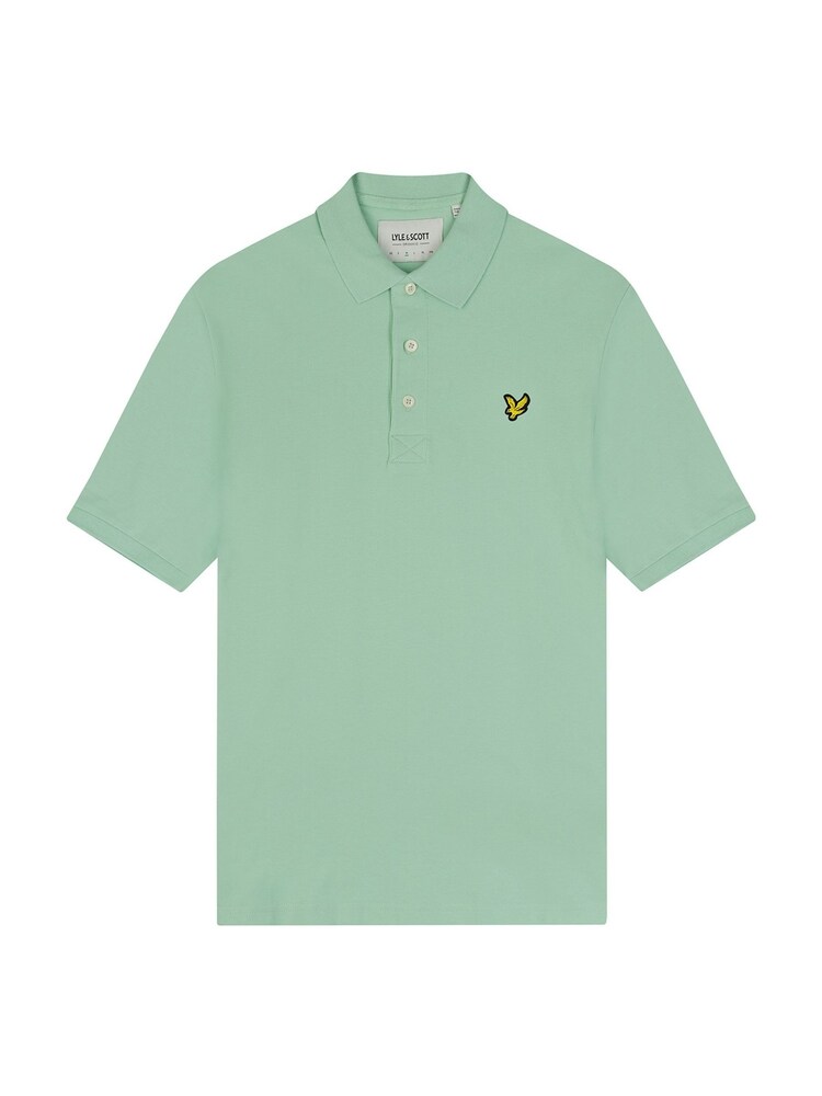 أخضر نعناعي ظل - قميص بولو كلاسيكي من Lyle & Scott  - صورة 5 من 5