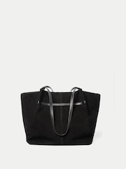 Jigsaw Large Shopper Suede Tote Bag - Imaginea 3 din 6